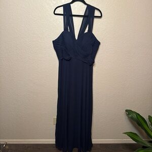 Dessy Collection Midnight Blue Gown
